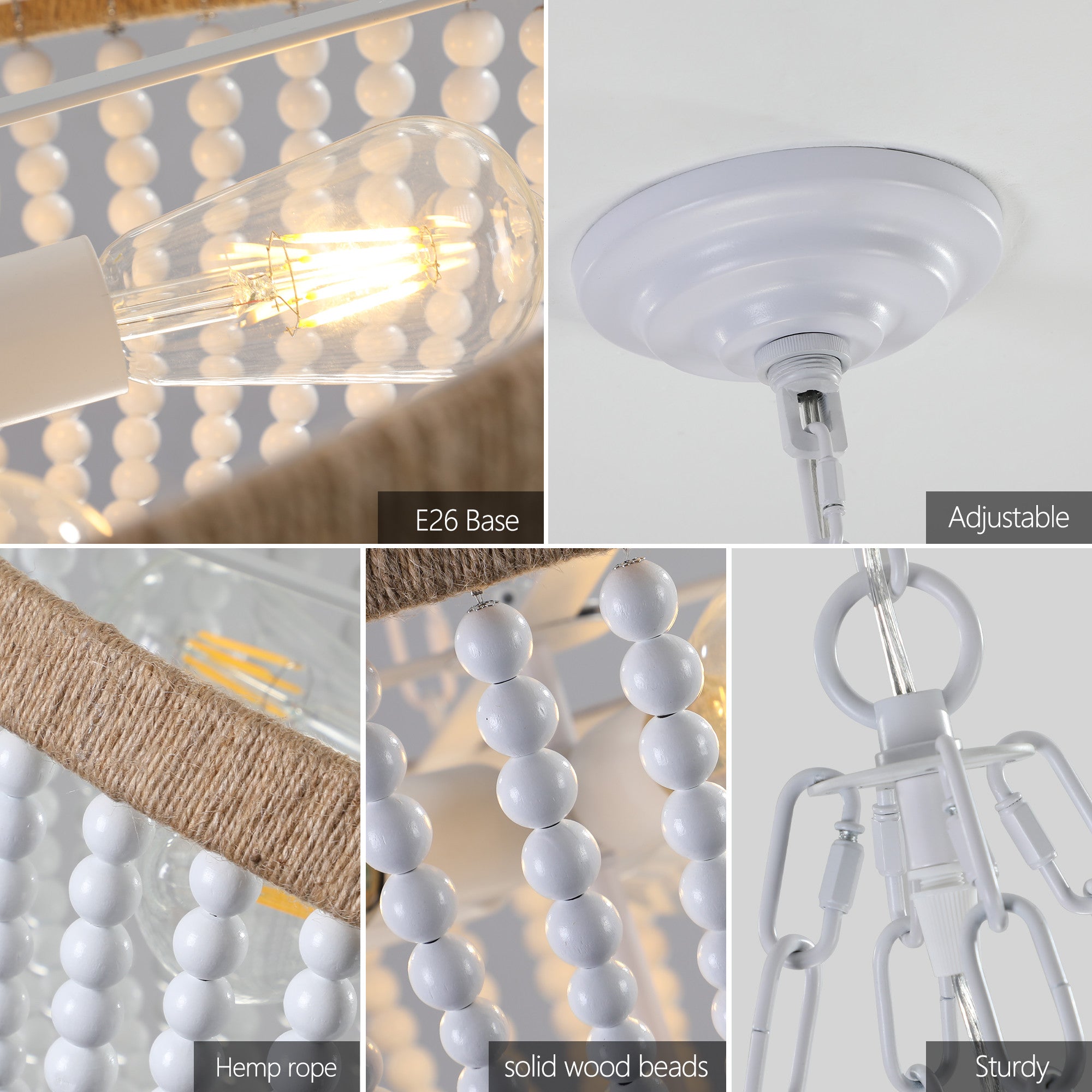 Brown Chandelier Metal Ceiling Light