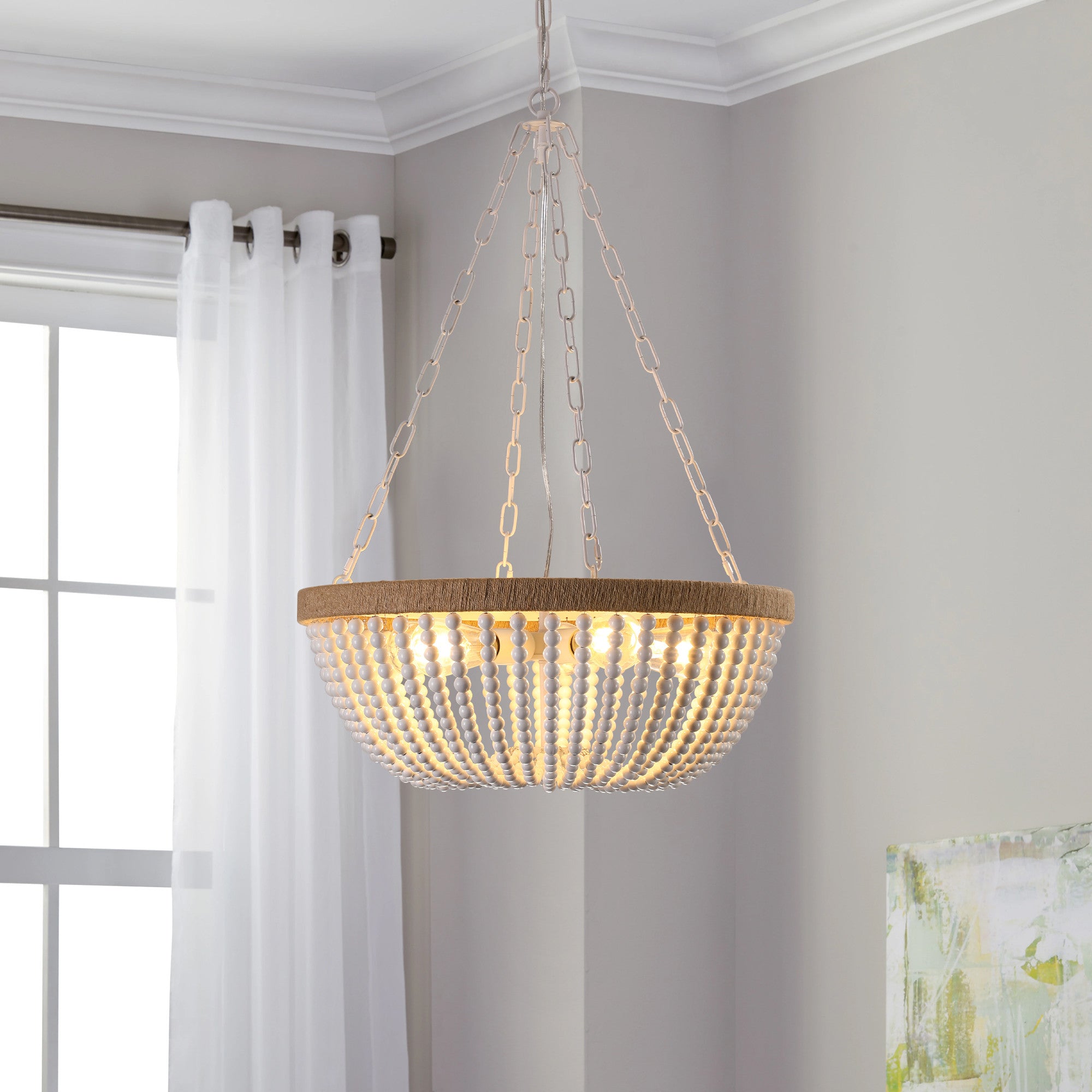Brown Chandelier Metal Ceiling Light