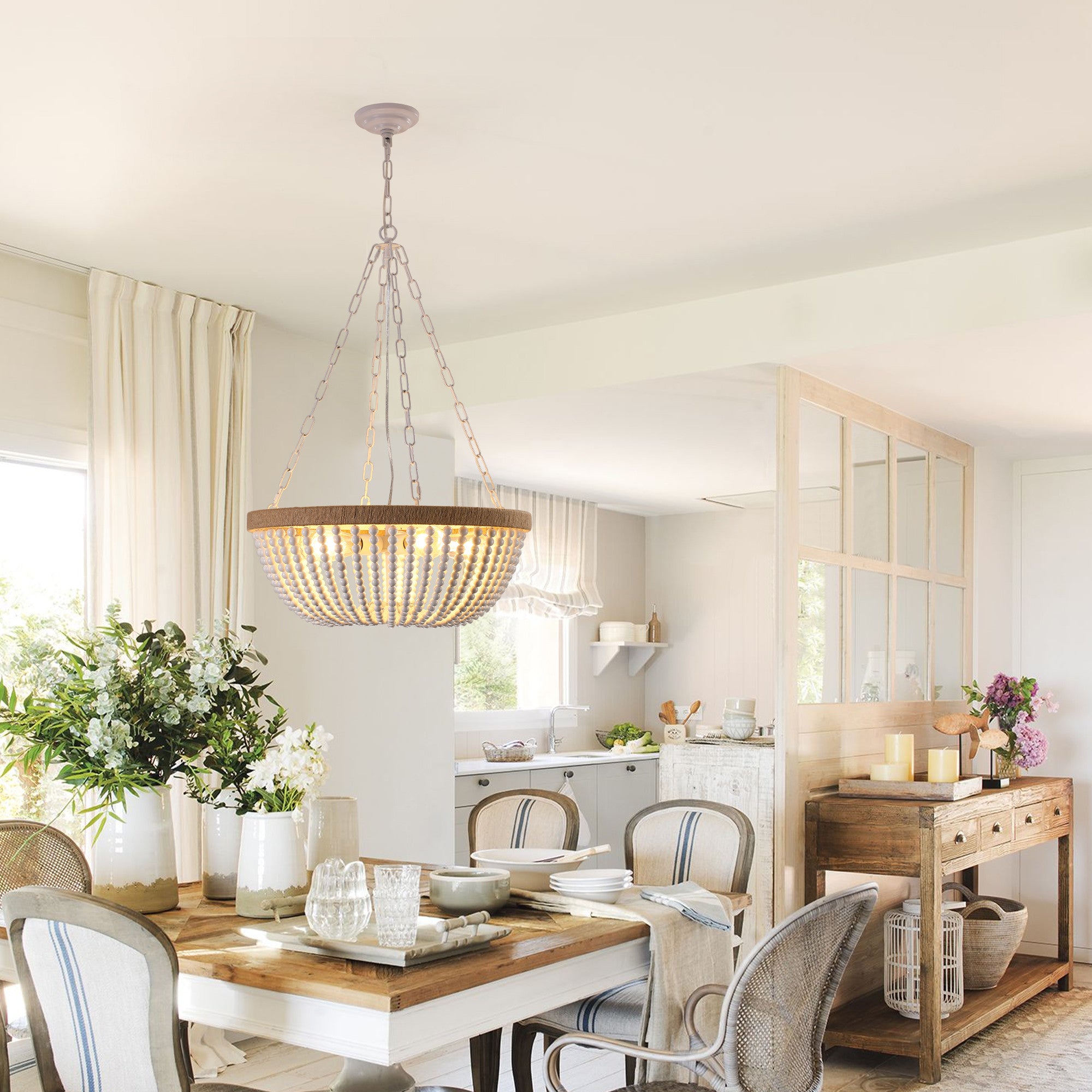 Brown Chandelier Metal Ceiling Light