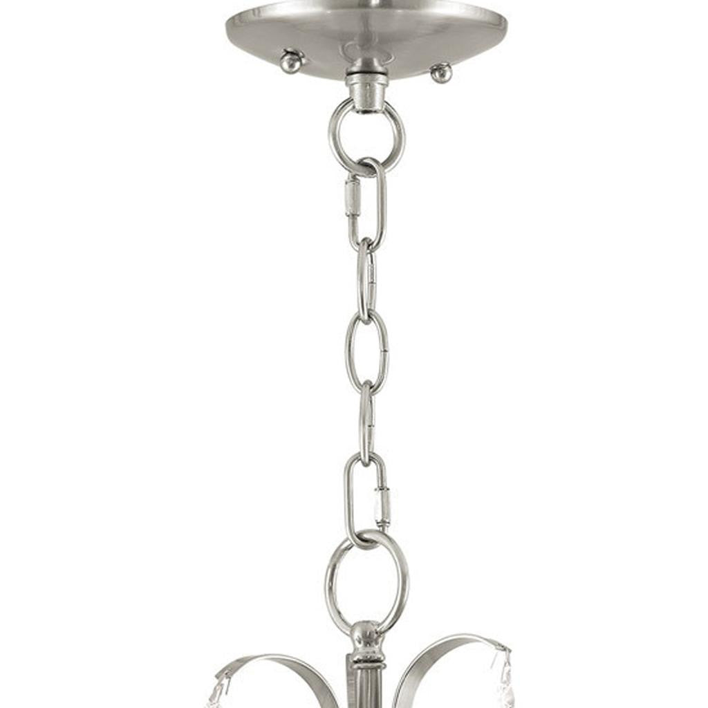 Three Light Dimmable Chandelier With Shades