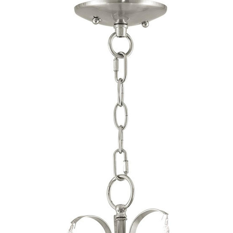 Three Light Dimmable Chandelier With Shades