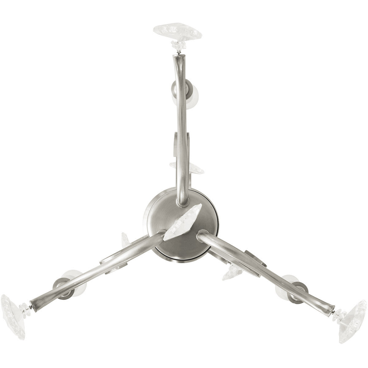 Three Light Dimmable Chandelier With Shades