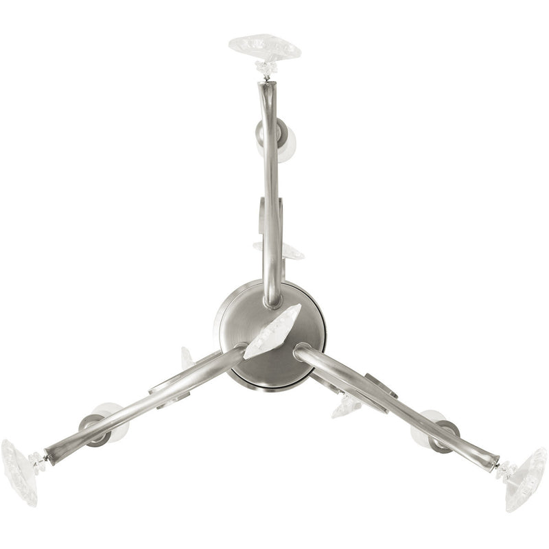 Three Light Dimmable Chandelier With Shades