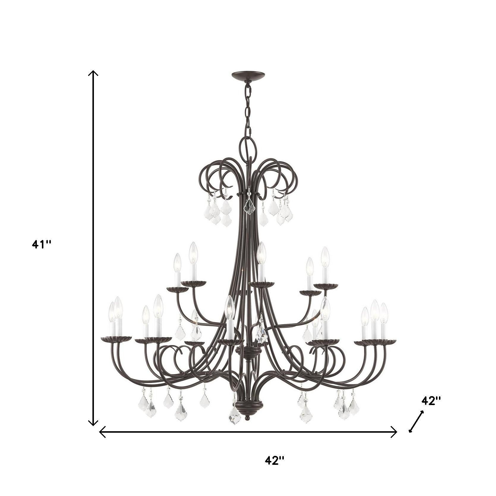 Multi Light Dimmable Chandelier With Shades