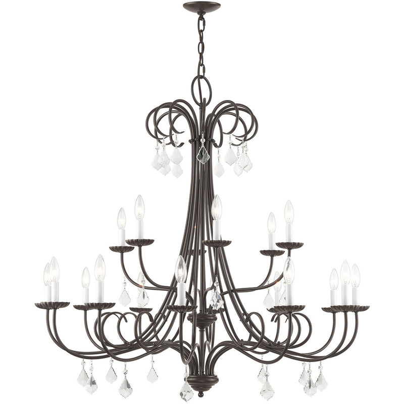 Multi Light Dimmable Chandelier With Shades