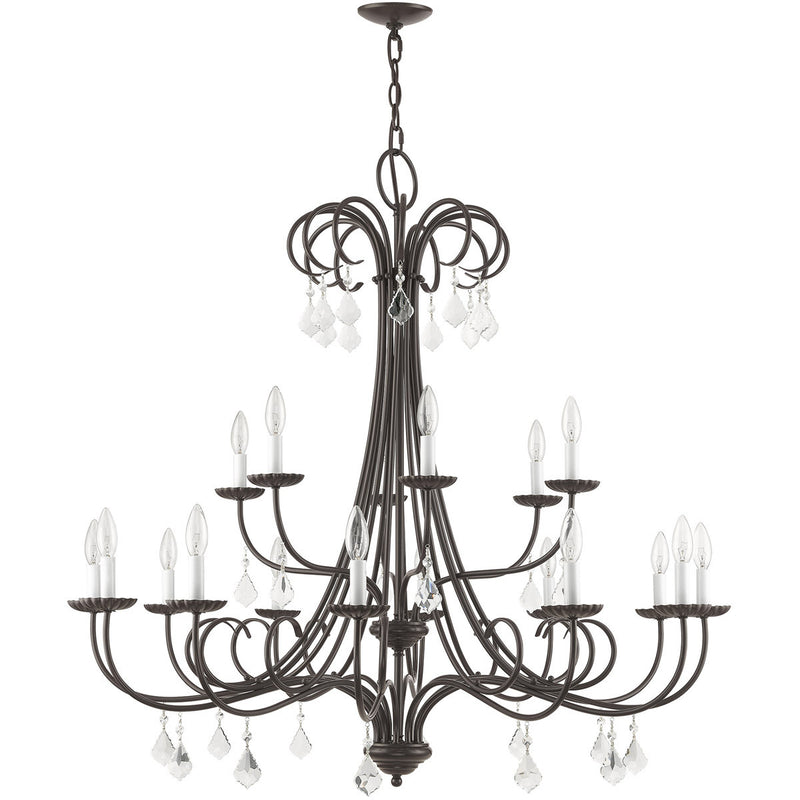 Multi Light Dimmable Chandelier With Shades