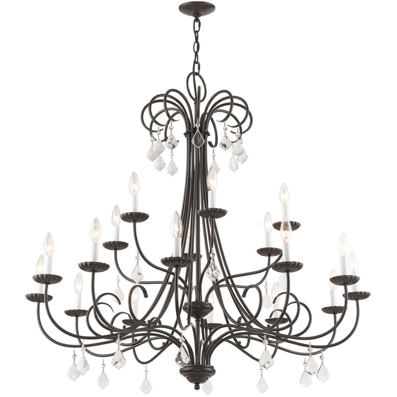 Multi Light Dimmable Chandelier With Shades
