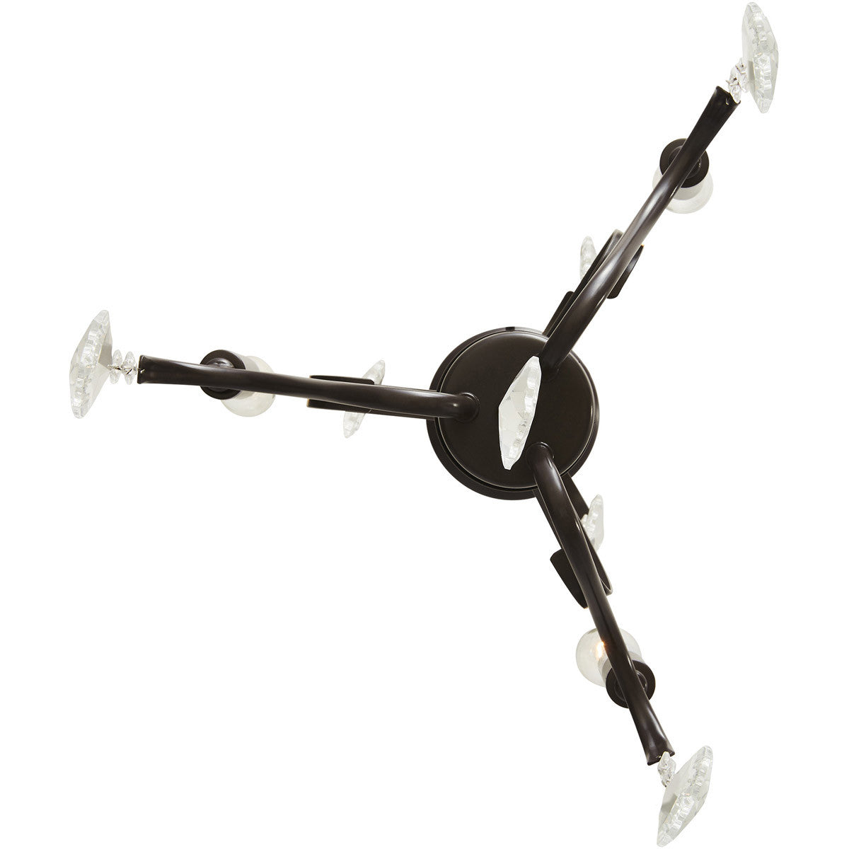 Three Light Dimmable Chandelier With Shades