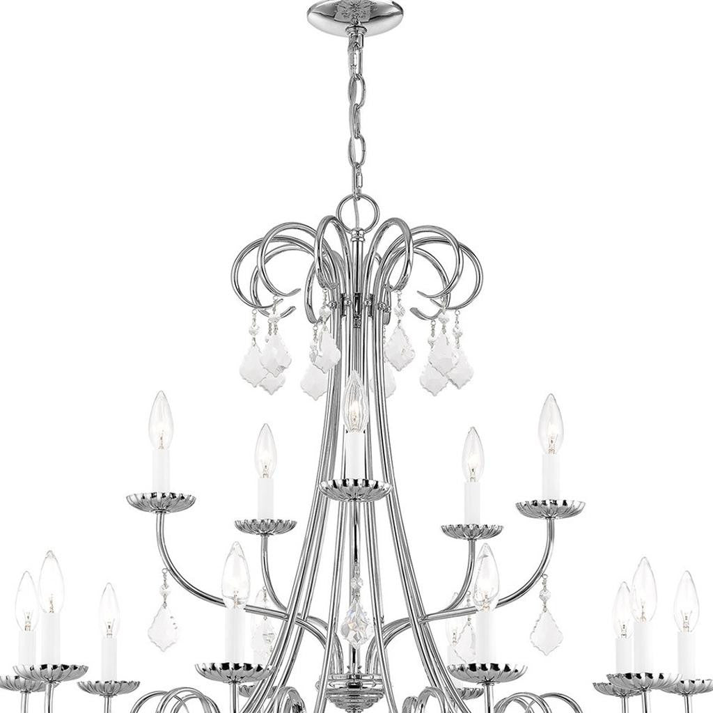 Multi Light Dimmable Chandelier With Shades