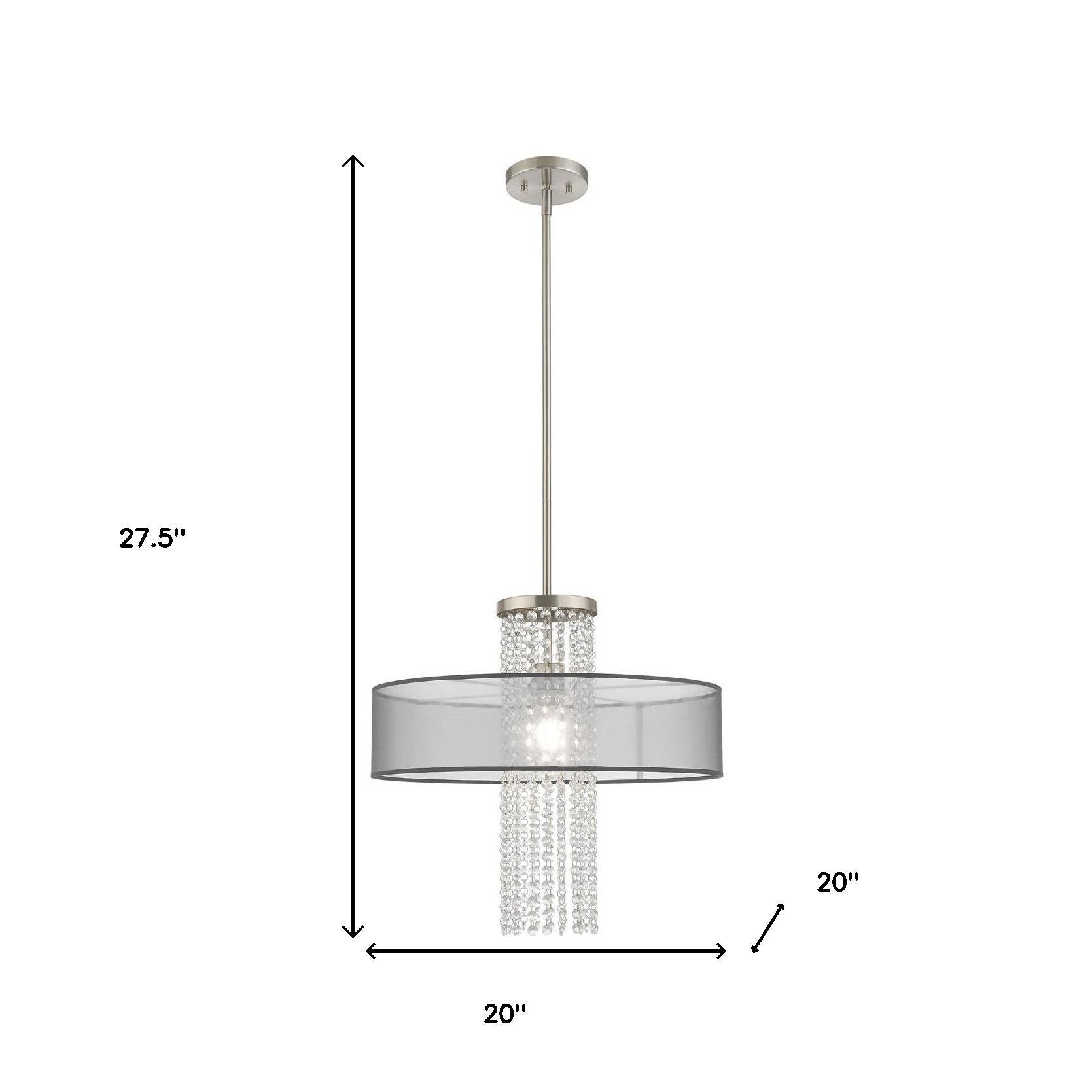 Dimmable Chandelier With Shades