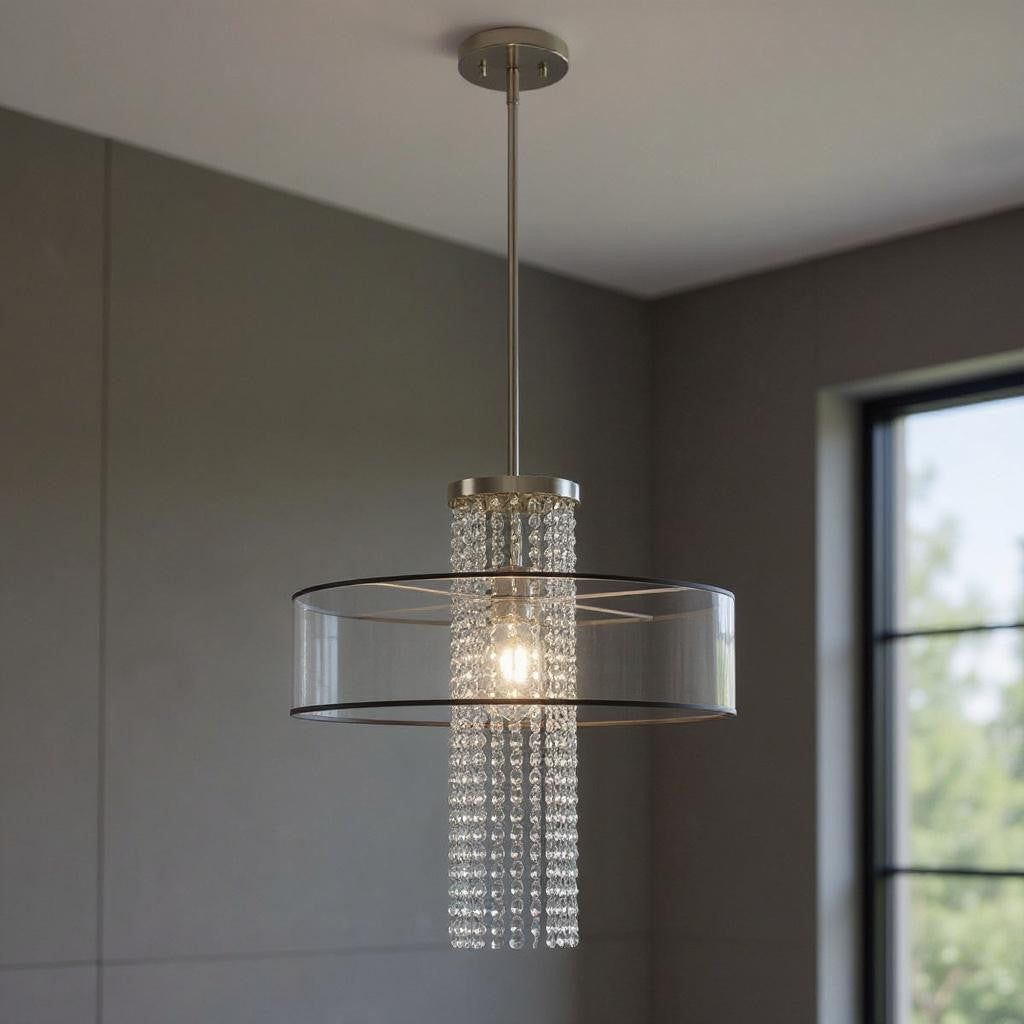 Dimmable Chandelier With Shades