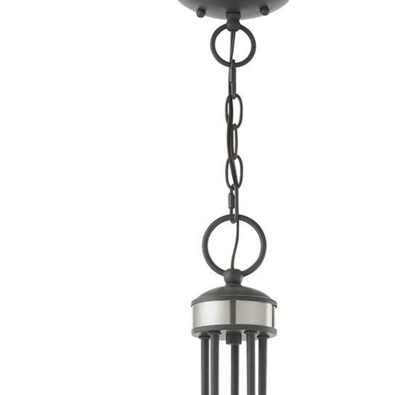 Five Light Dimmable Chandelier With Shades