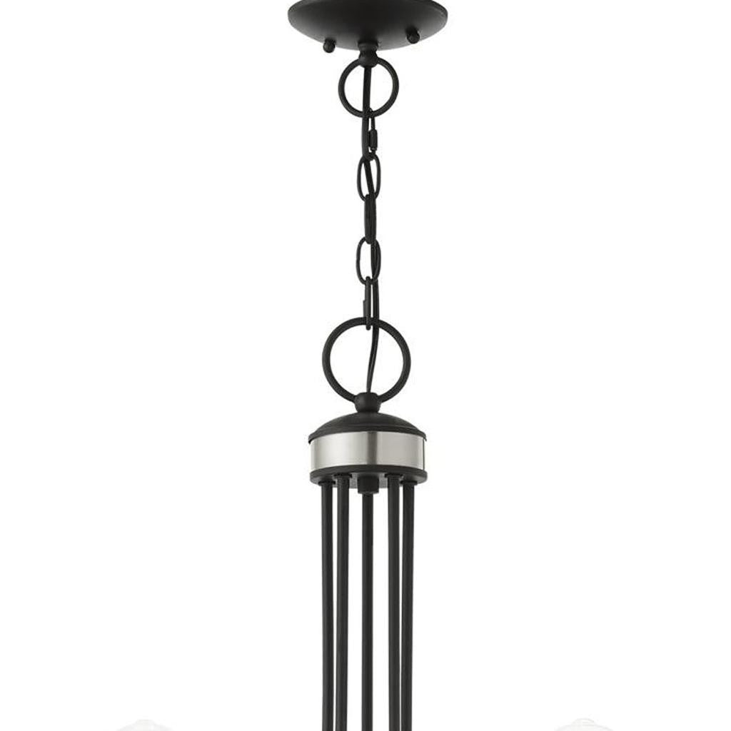 Five Light Dimmable Chandelier With Shades