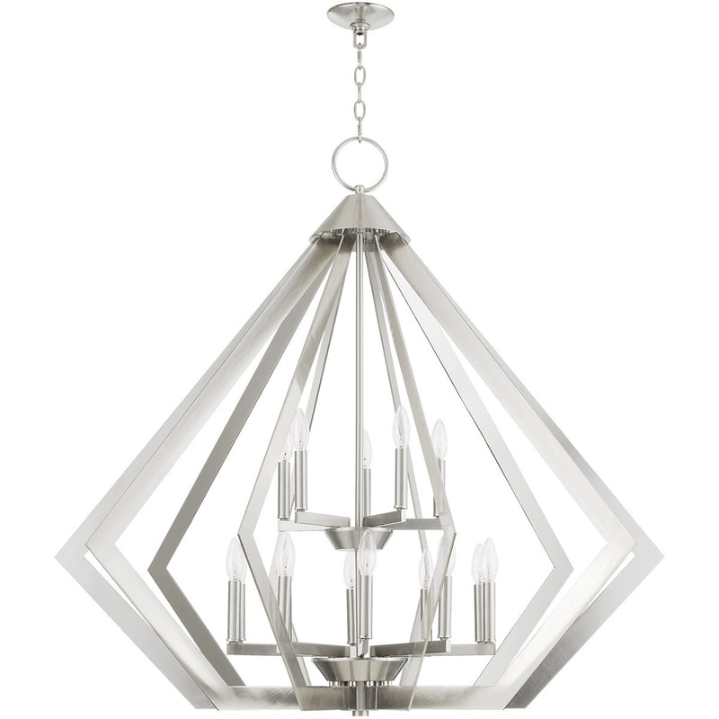 Multi Light Dimmable Chandelier With Shades