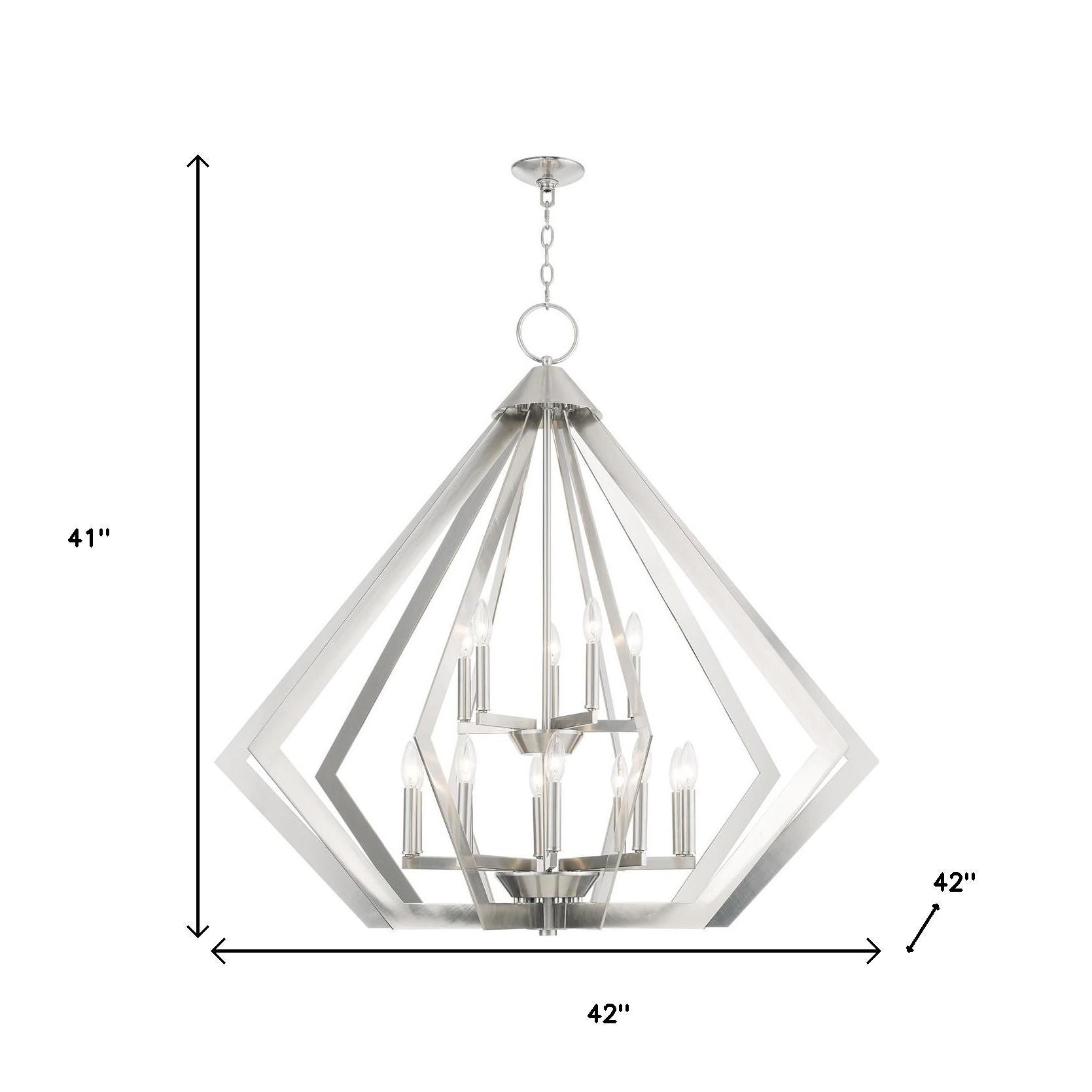 Multi Light Dimmable Chandelier With Shades