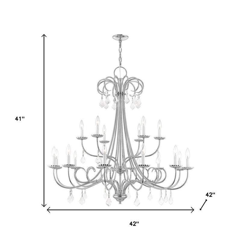 Multi Light Dimmable Chandelier With Shades