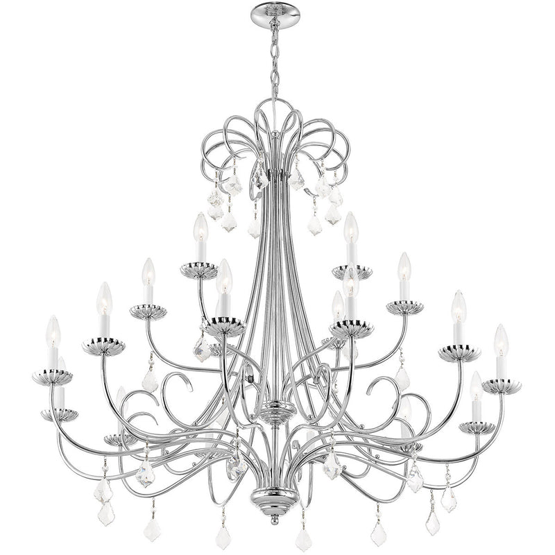 Multi Light Dimmable Chandelier With Shades