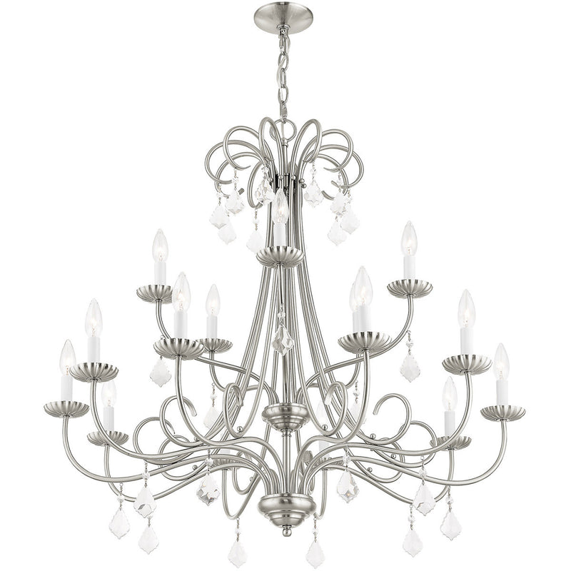 Multi Light Dimmable Chandelier With Shades