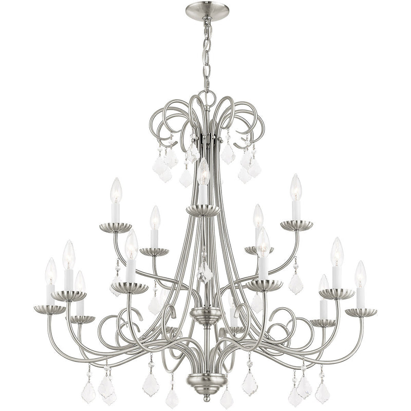 Multi Light Dimmable Chandelier With Shades