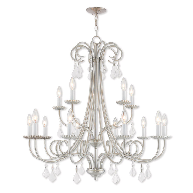Multi Light Dimmable Chandelier With Shades