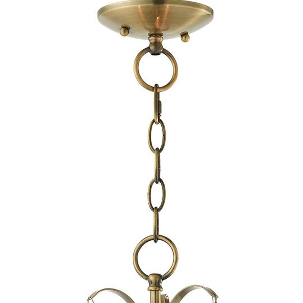 Three Light Dimmable Chandelier With Shades