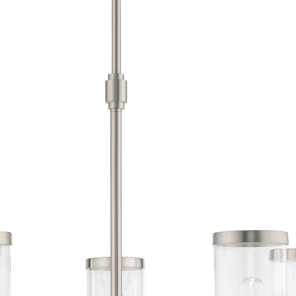 Five Light Dimmable Chandelier With Shades