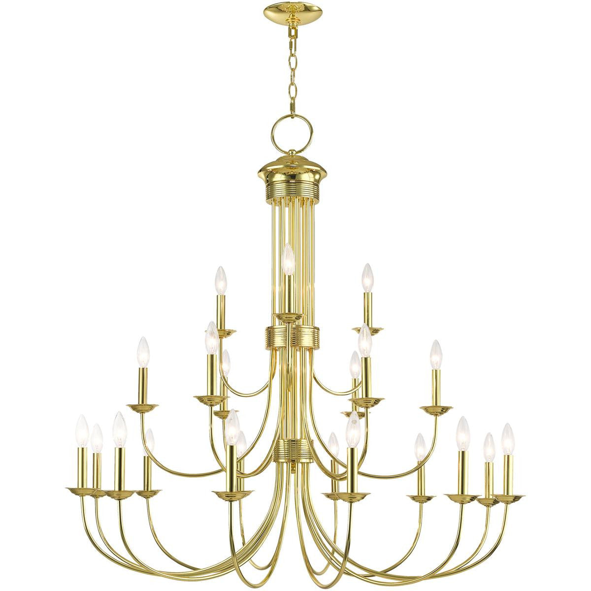 Multi Light Dimmable Chandelier With Shades