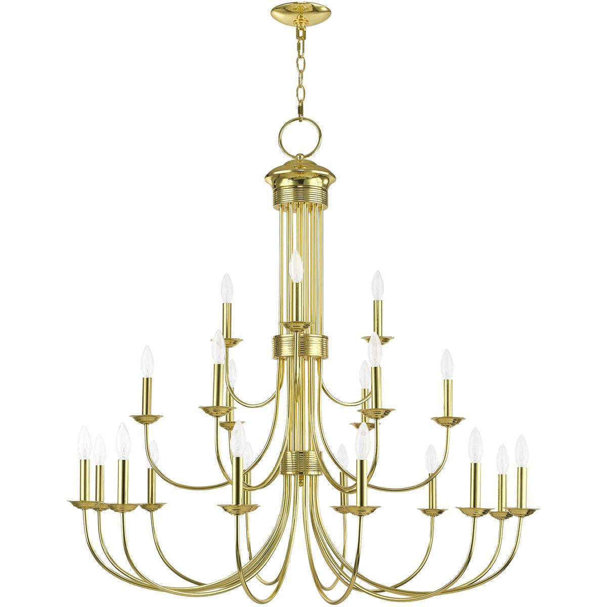 Multi Light Dimmable Chandelier With Shades
