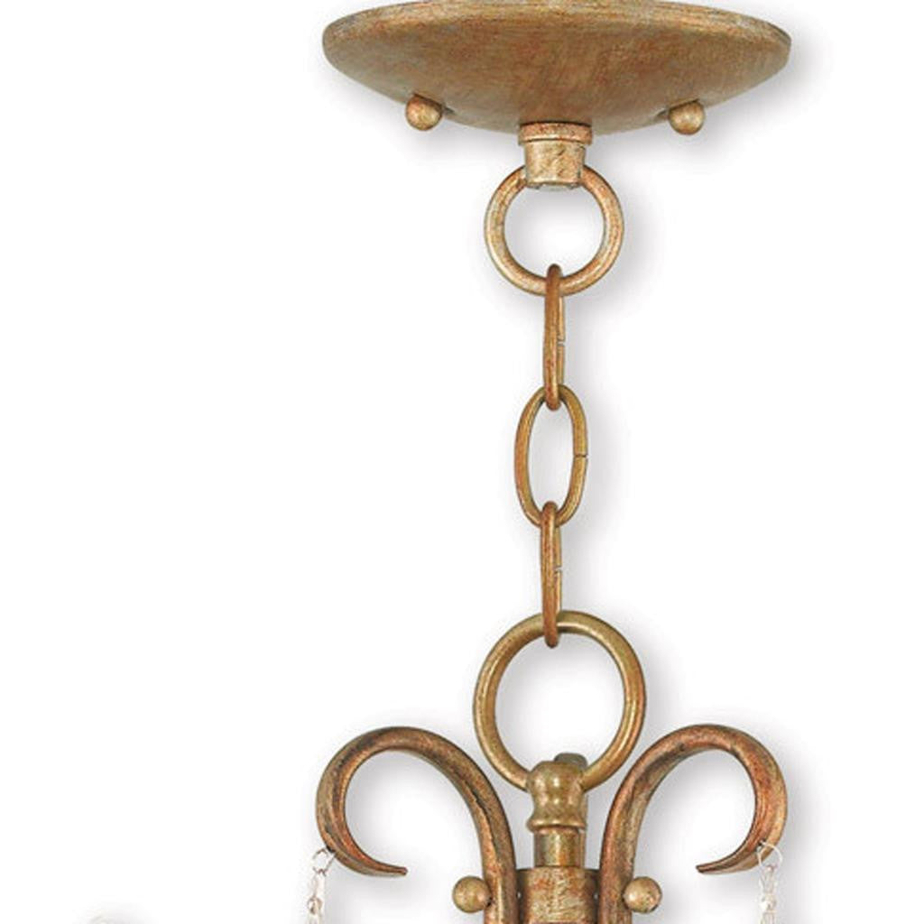 Three Light Dimmable Chandelier With Shades