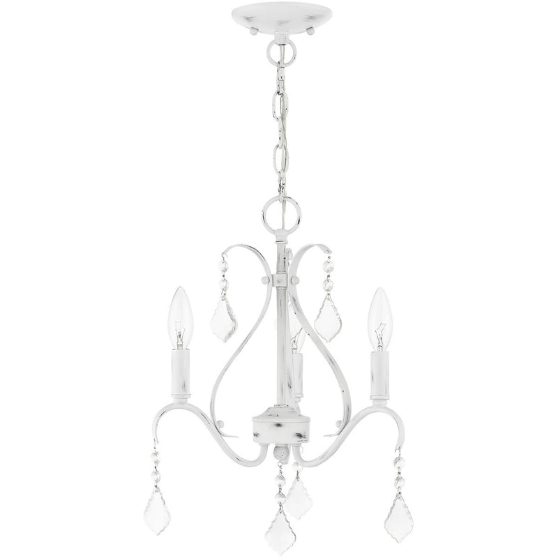 Three Light Dimmable Chandelier With Shades