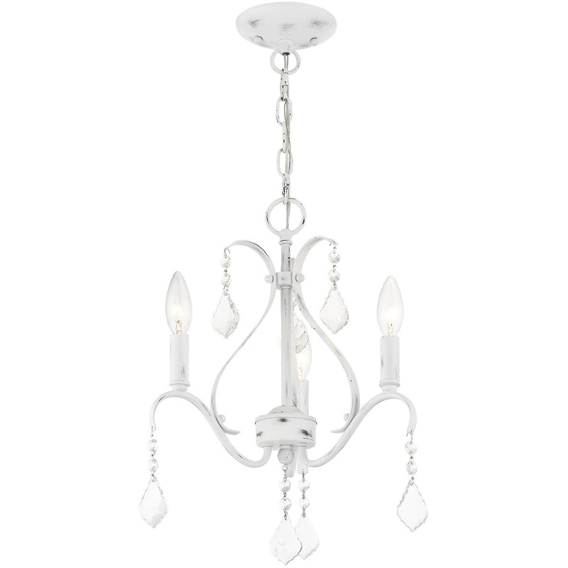 Three Light Dimmable Chandelier With Shades