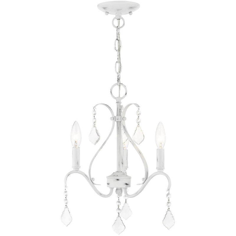 Three Light Dimmable Chandelier With Shades