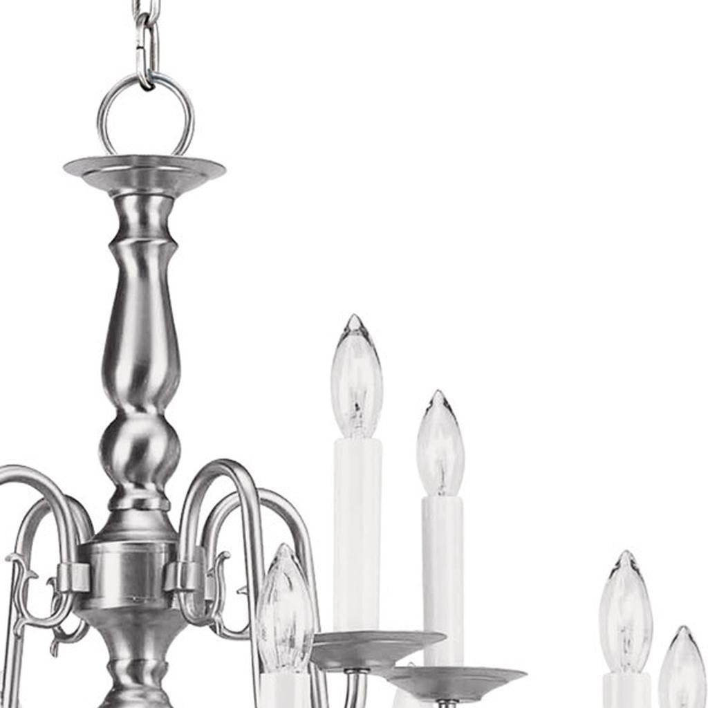 Twelve Light Dimmable Chandelier With Shades