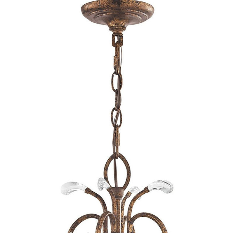 Four Light Dimmable Chandelier With Shades