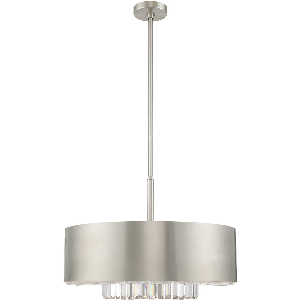 Six Light Dimmable Chandelier With Shades
