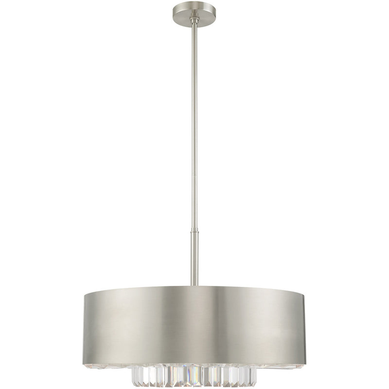 Six Light Dimmable Chandelier With Shades