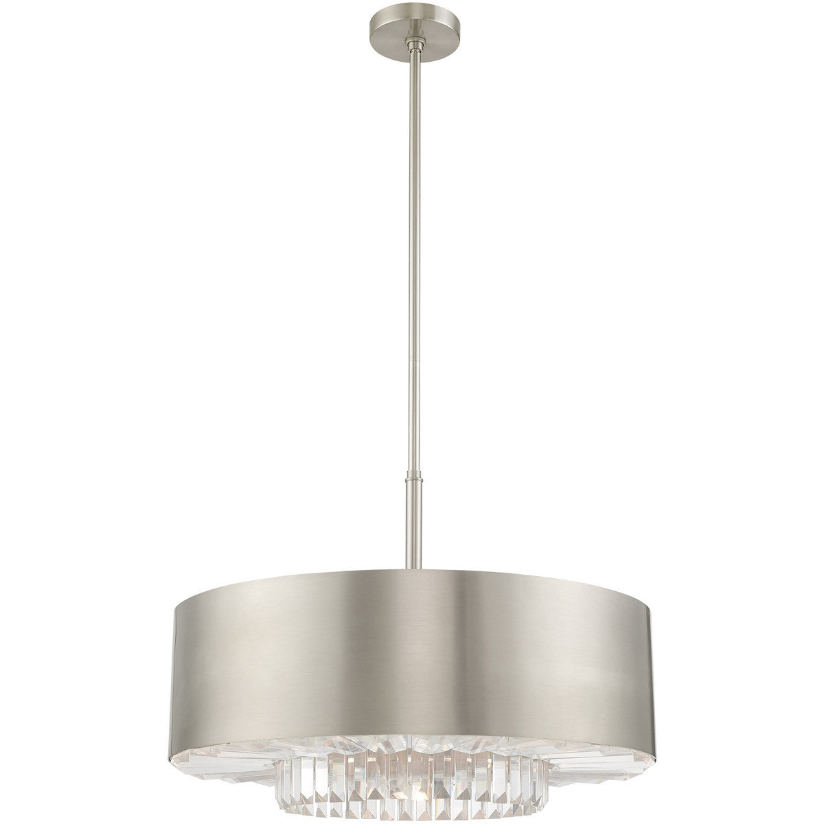 Six Light Dimmable Chandelier With Shades