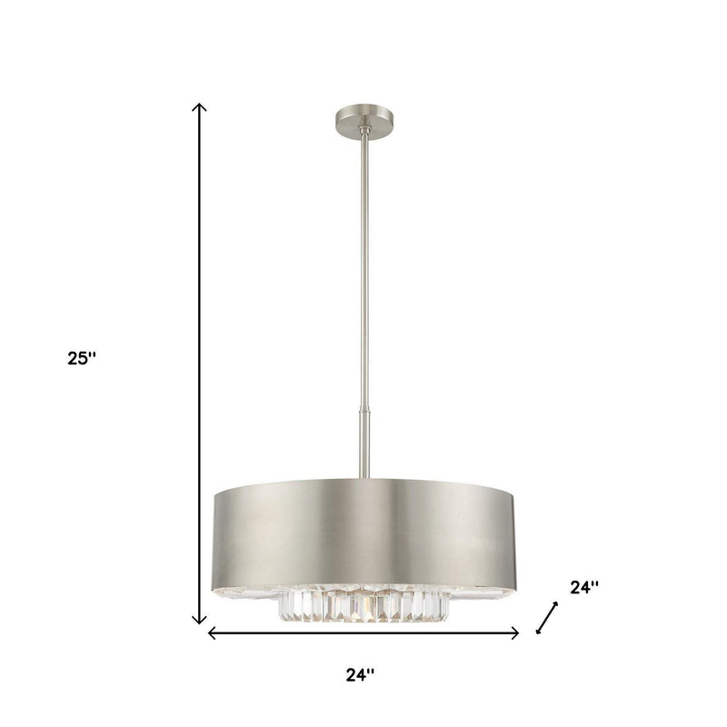 Six Light Dimmable Chandelier With Shades