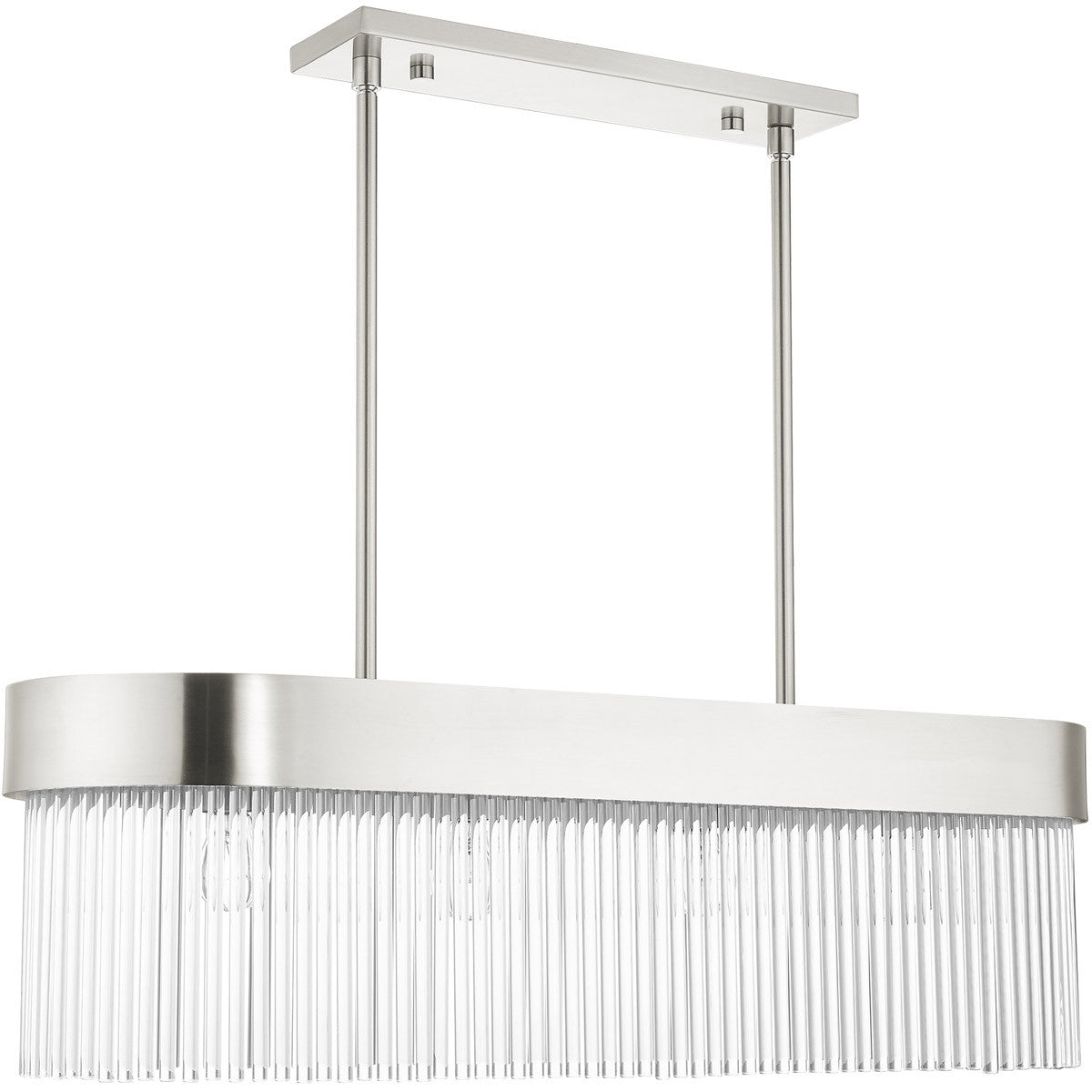 Four Light Dimmable Chandelier With Shades Default Title