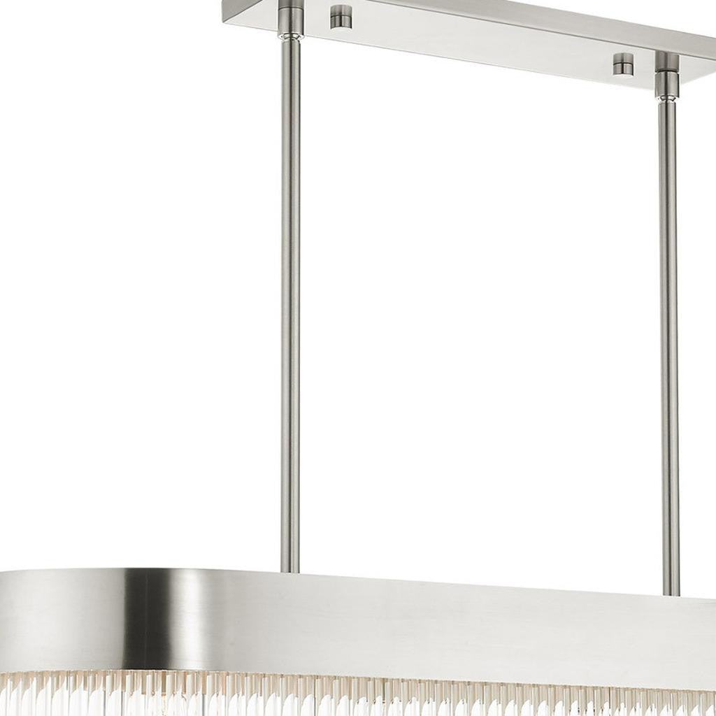 Four Light Dimmable Chandelier With Shades