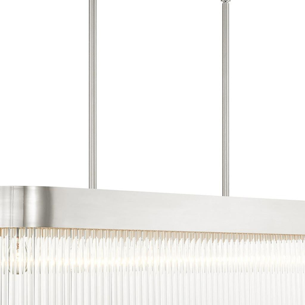 Six Light Dimmable Chandelier With Shades