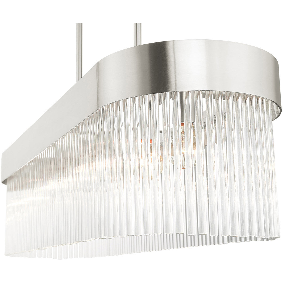 Six Light Dimmable Chandelier With Shades