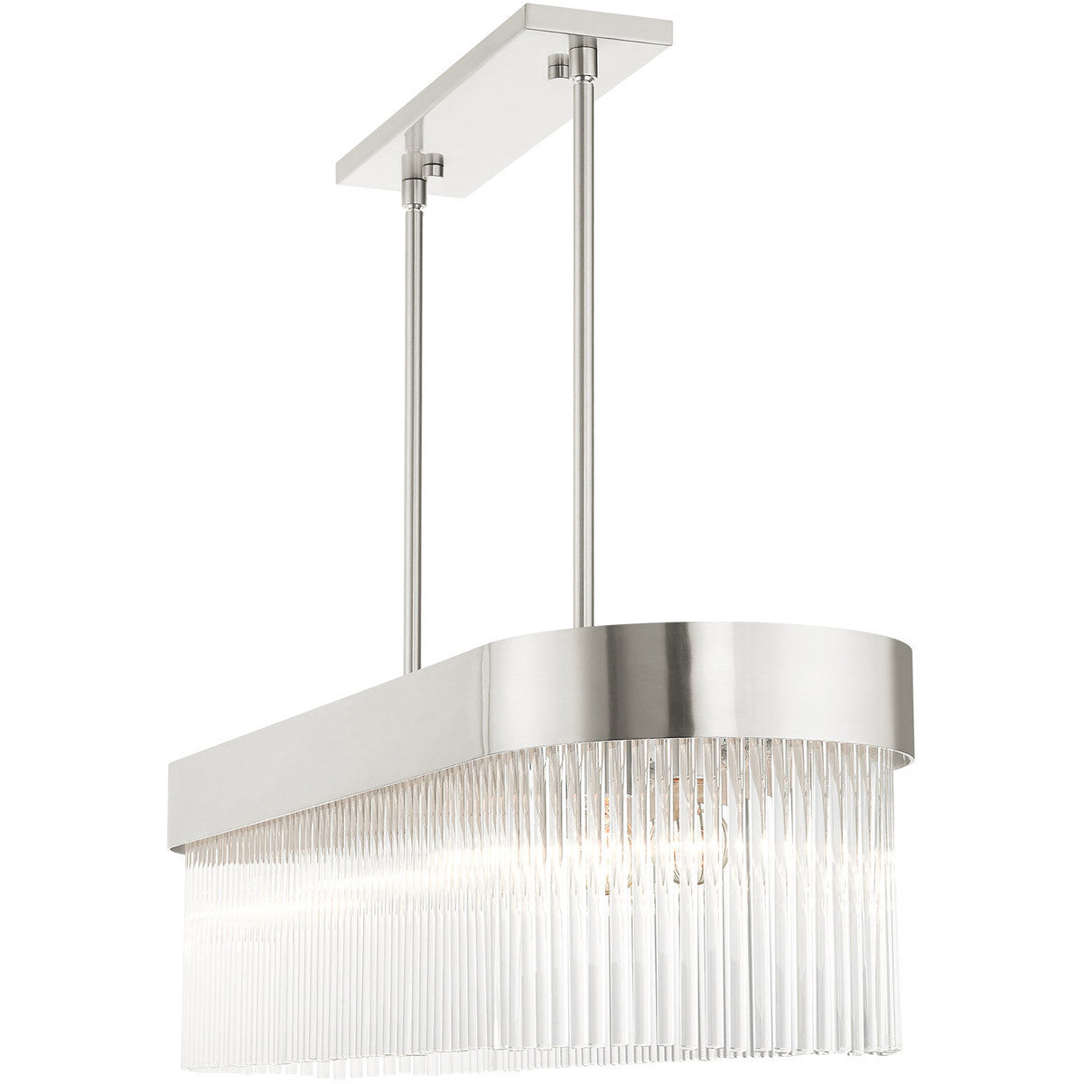 Six Light Dimmable Chandelier With Shades