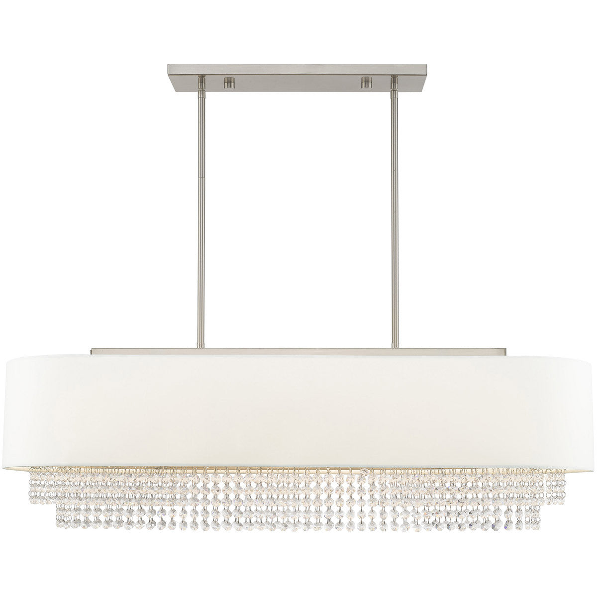 Five Light Dimmable Chandelier With Shades