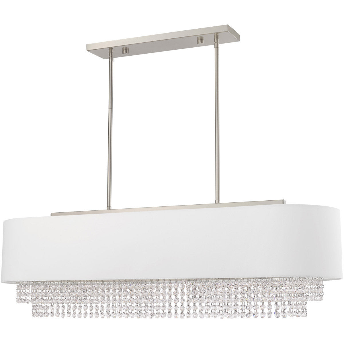 Five Light Dimmable Chandelier With Shades