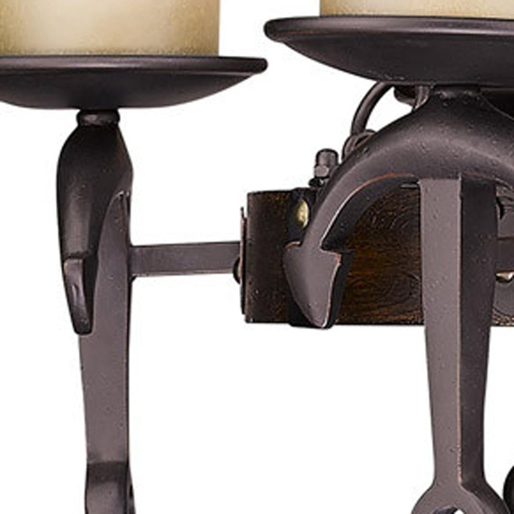 Six Light Resin Dimmable Chandelier With Shades