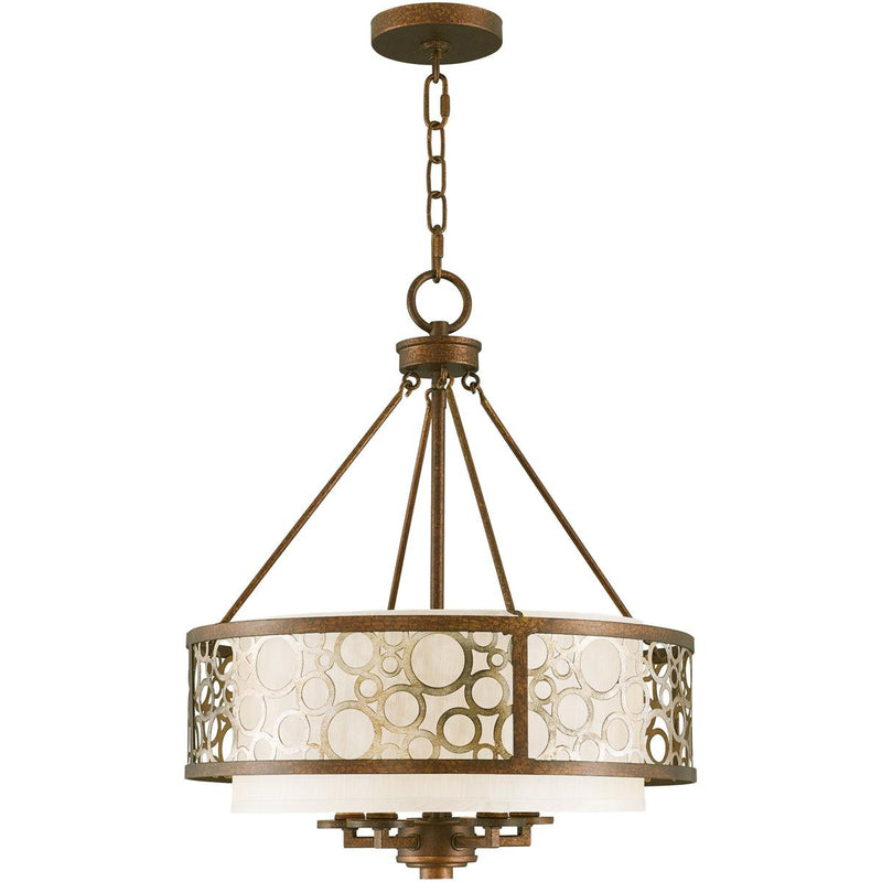 Five Light Dimmable Chandelier With Shades