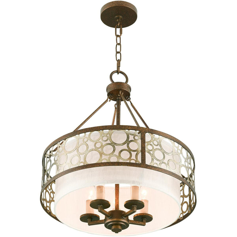 Five Light Dimmable Chandelier With Shades