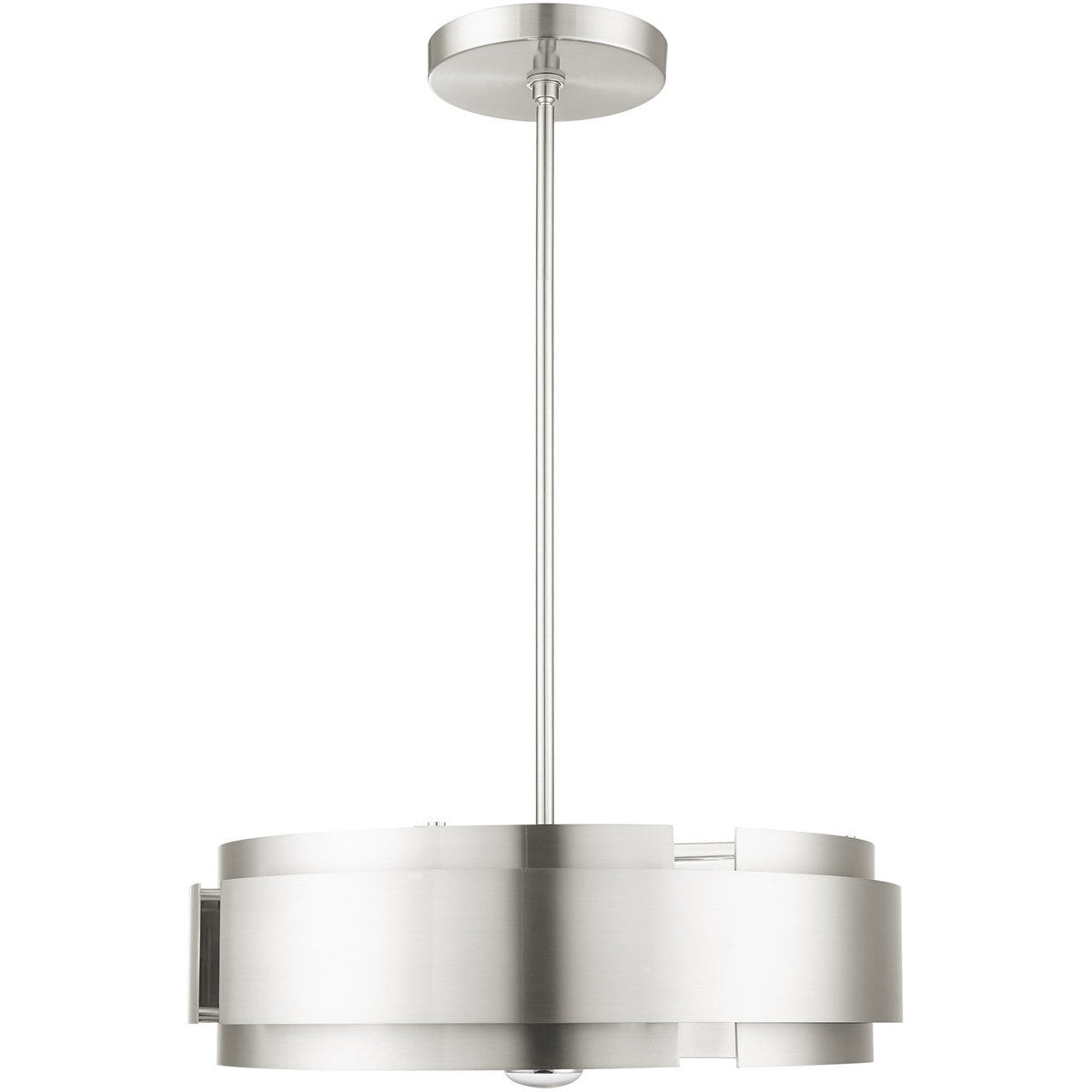 Five Light Dimmable Chandelier With Shades