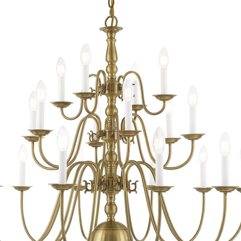 Multi Light Dimmable Chandelier With Shades